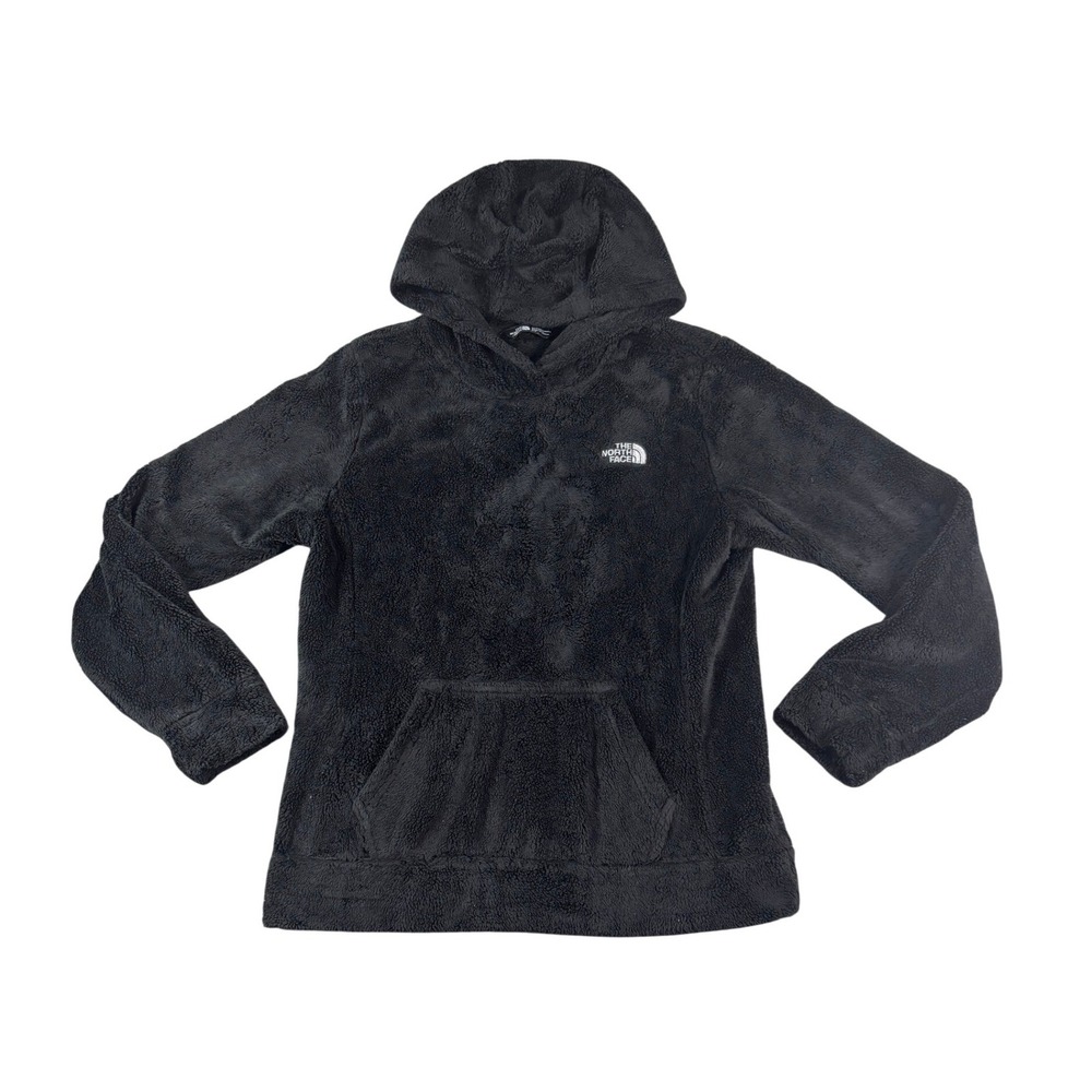 The North Face Osito Black High Pile Fleece Pullover Hoodie Womens Small